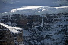 13B Mount Victoria Glacier And Steep Face Close Up From Lake Louise In Winter